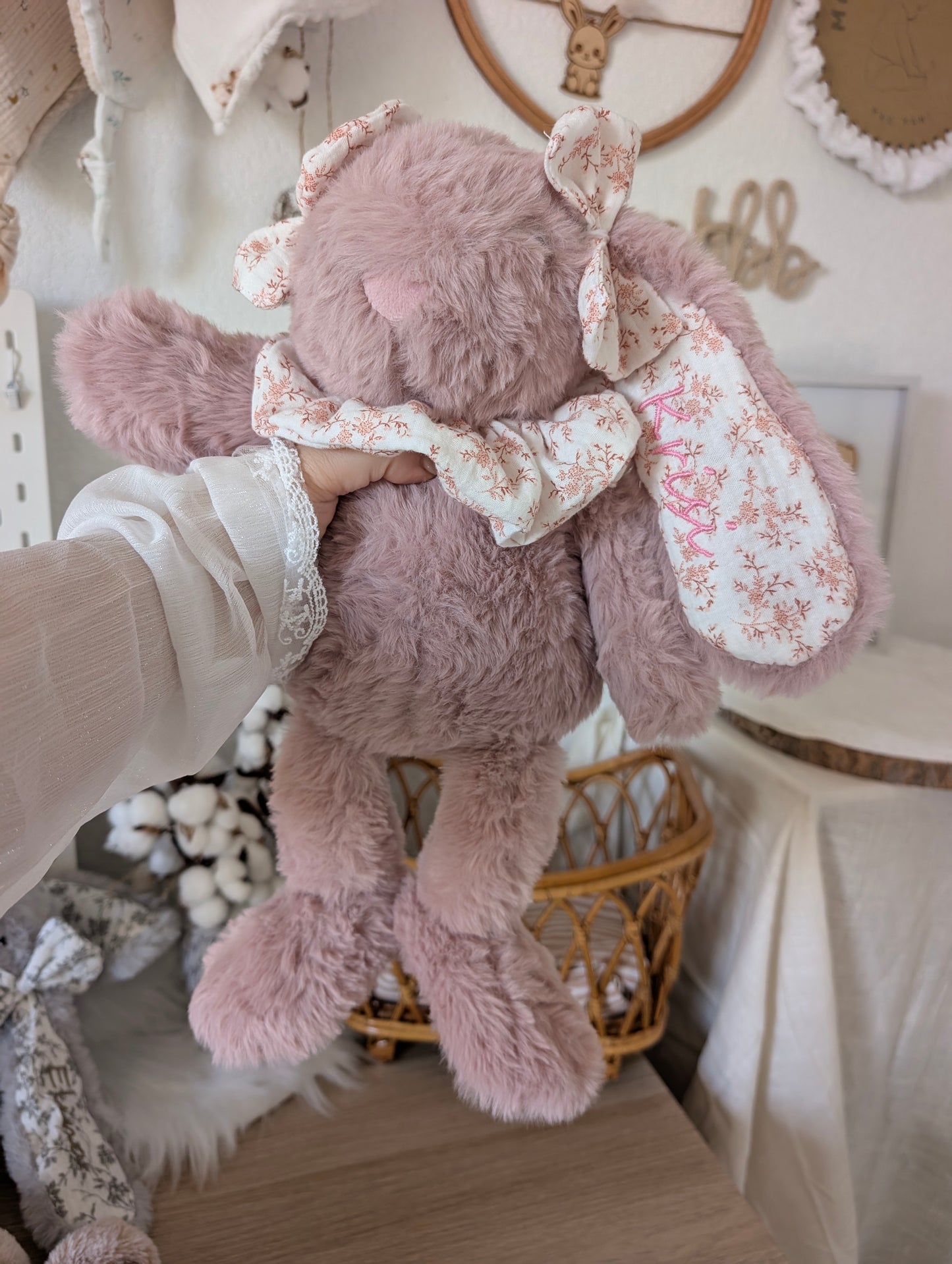 Mon Lapin Souvenir à customiser Rose