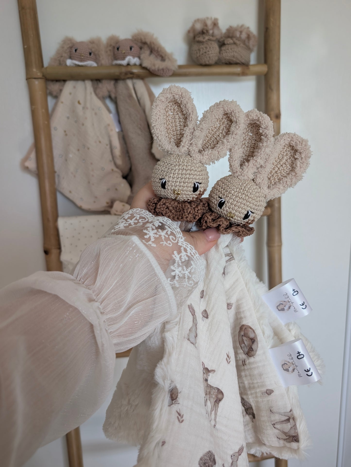Doudou lapin personnalisable : Martin Lange