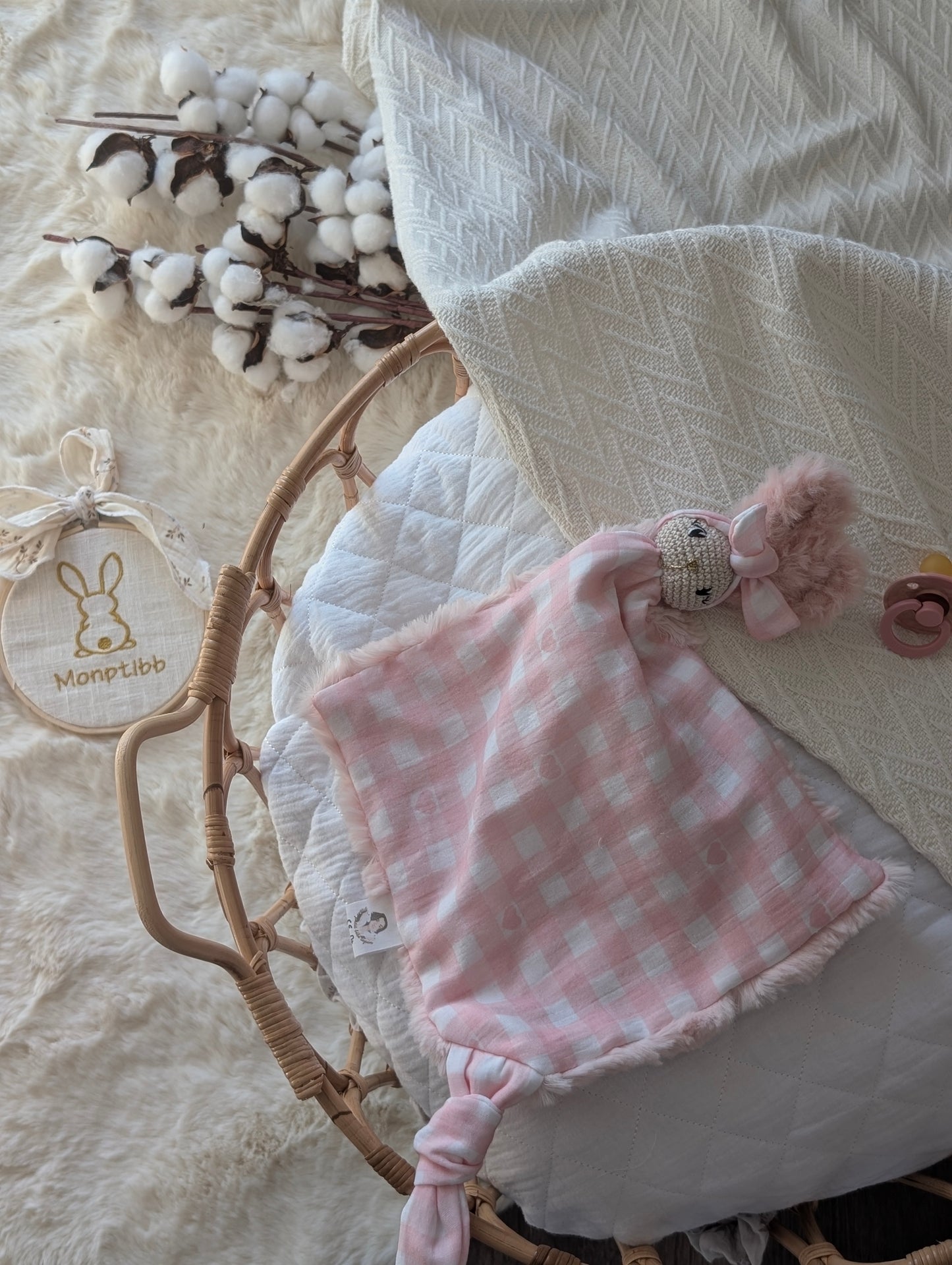Doudou lapin personnalisable : Eléa Lange