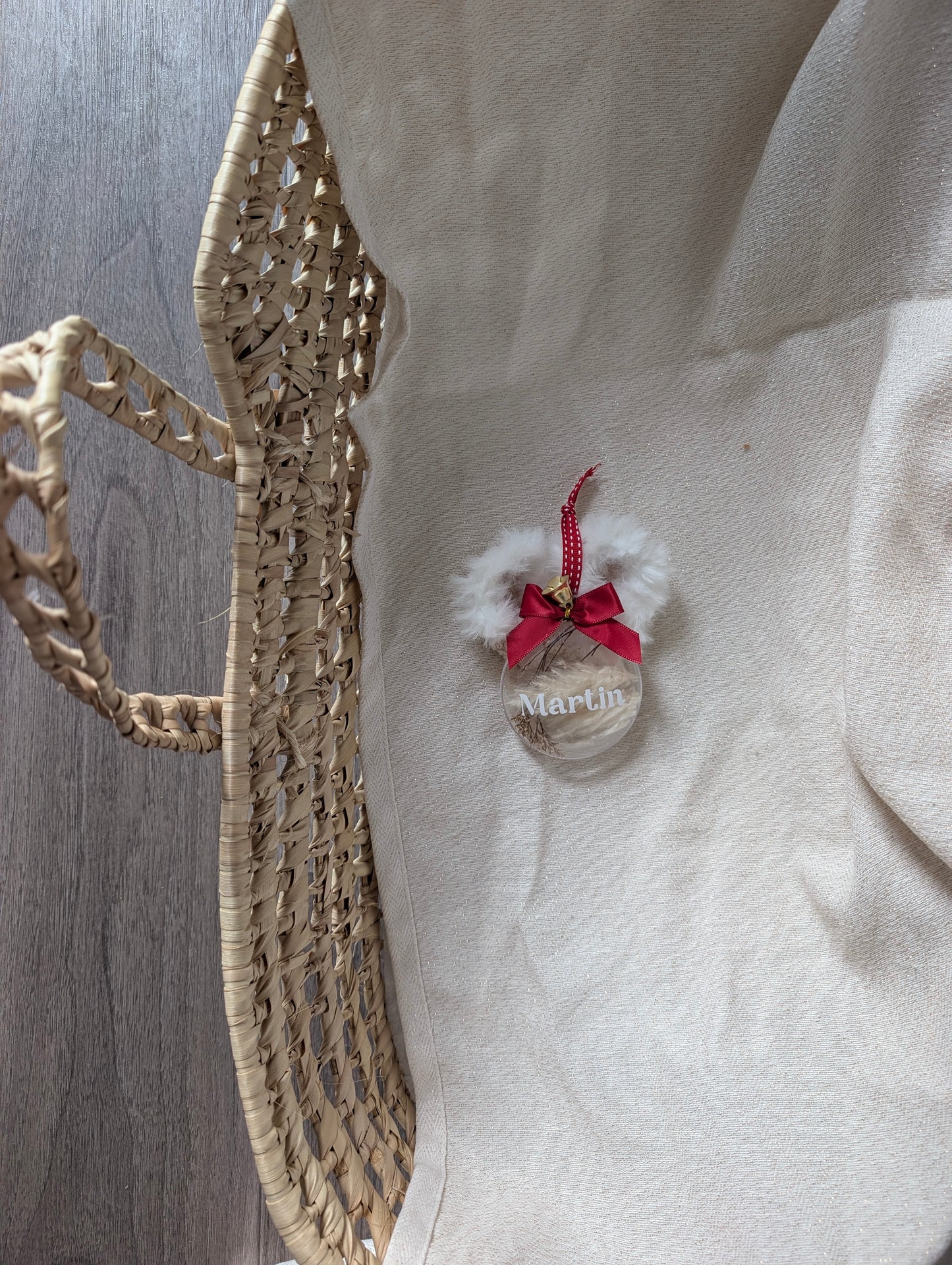 Boule de Noêl personnalisable : Souffle d’hiver