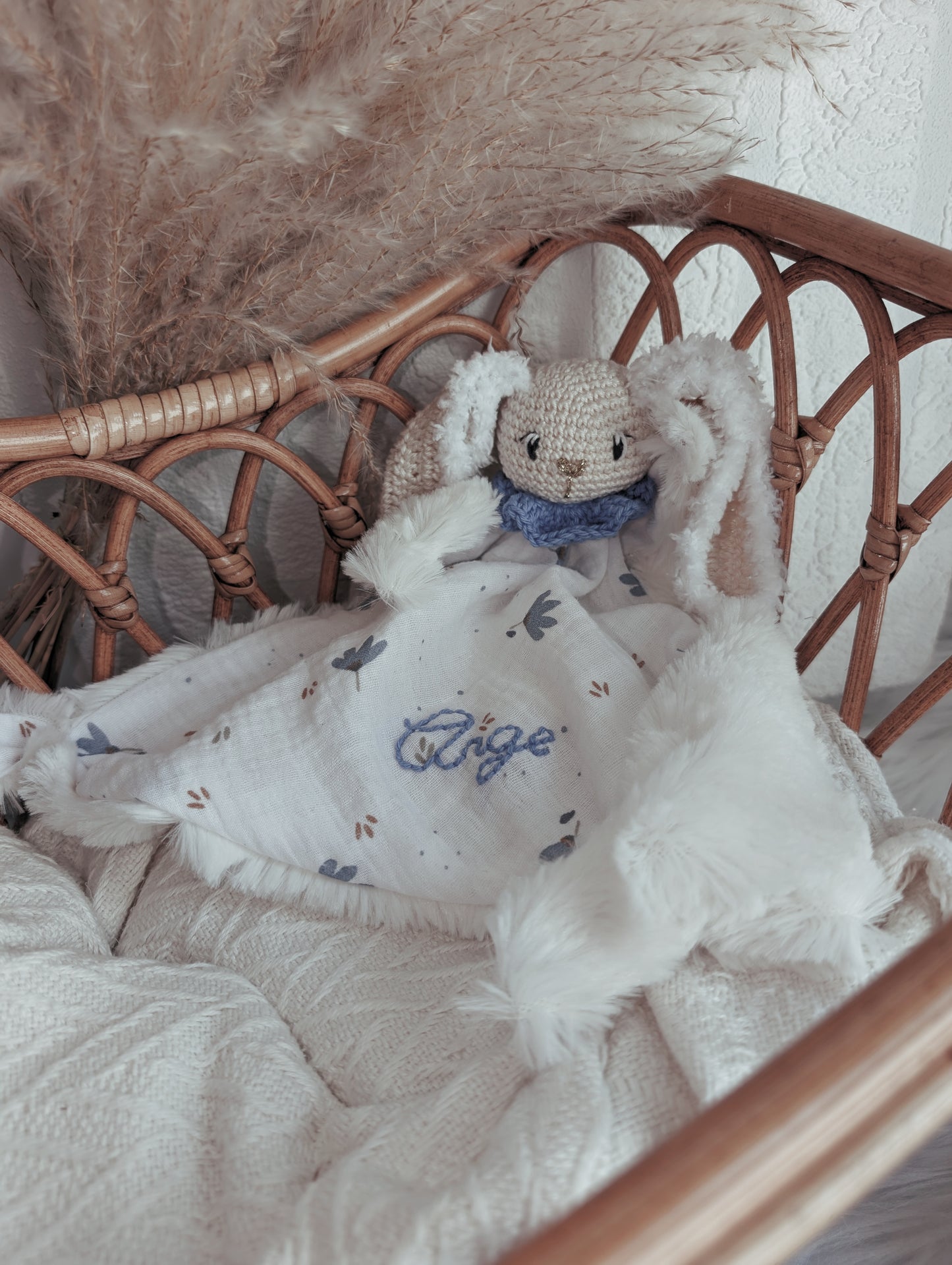 Doudou lapin personnalisable : Martine Ange