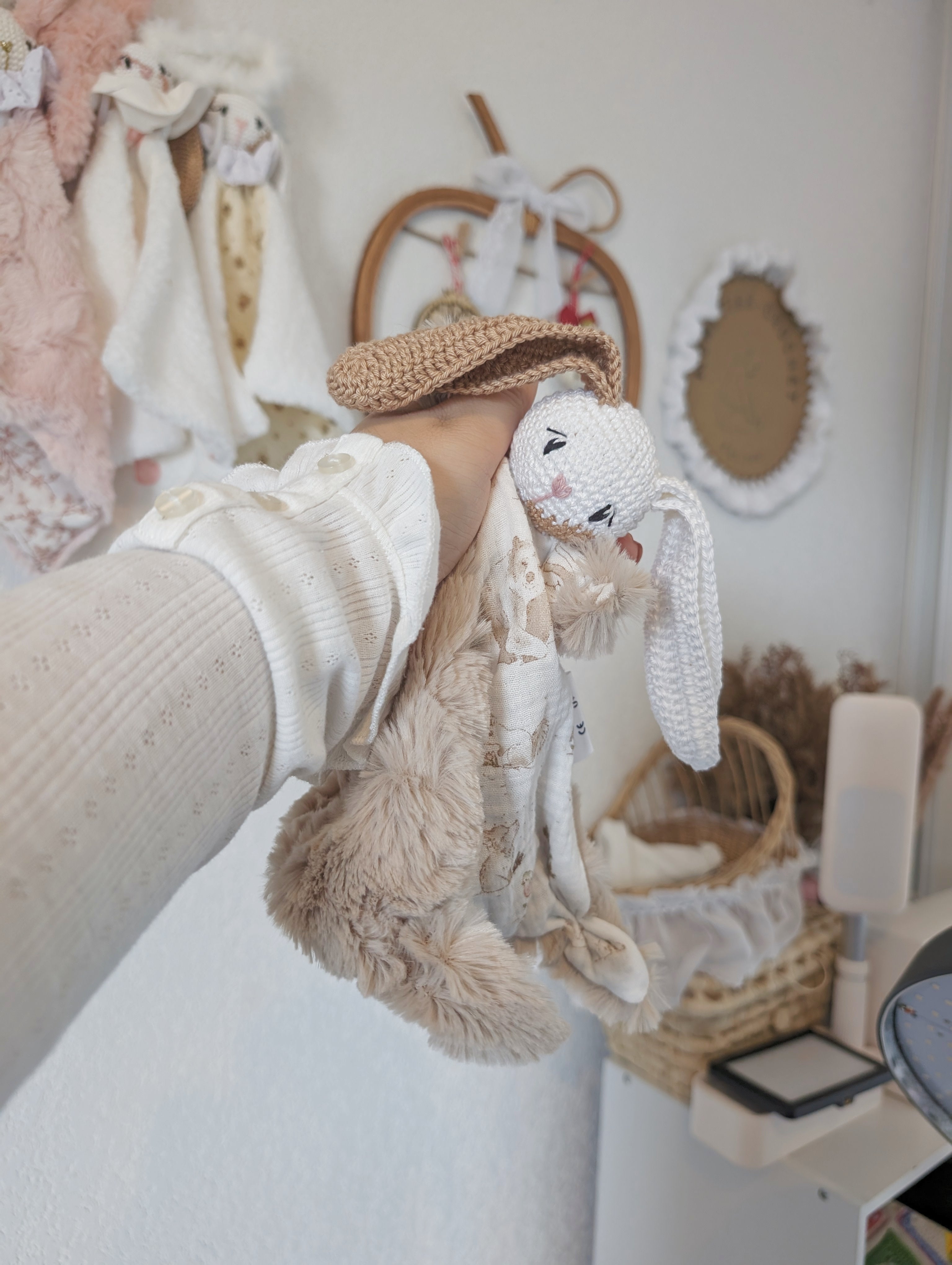 Doudou lapin personnalisable : Olympe Ange