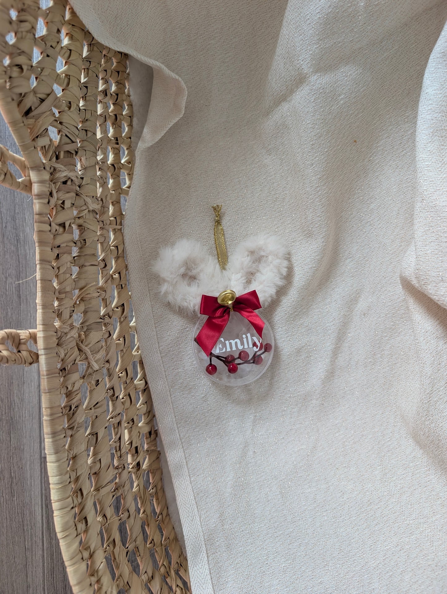 Boule de Noêl personnalisable : Jardin de Noël