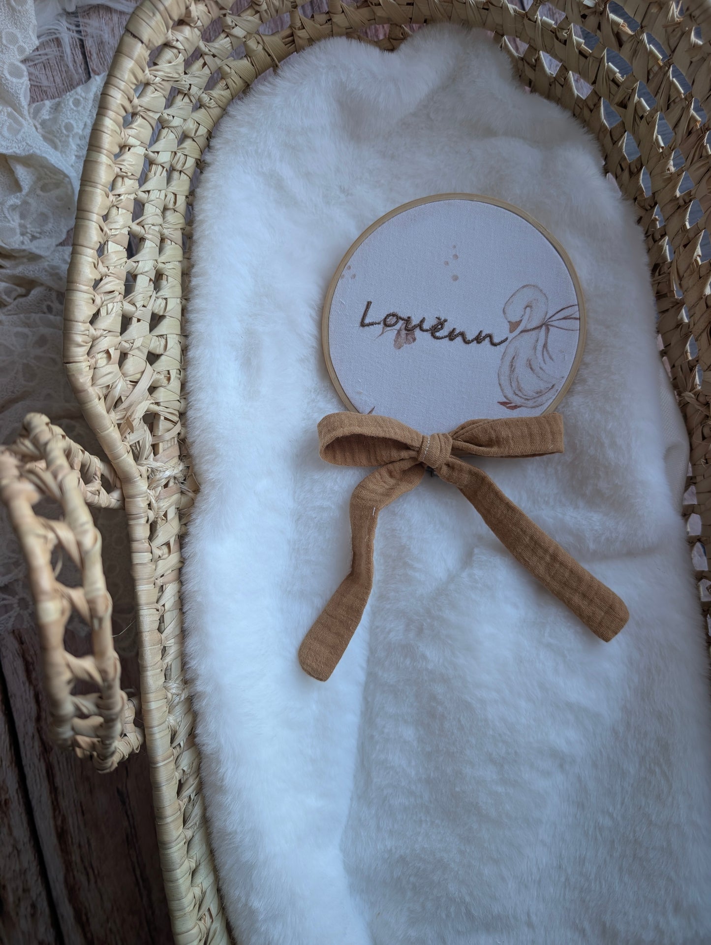 tambour prénom bébé brode