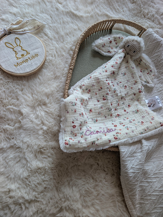 Pitchou mon doudou lange personnalisable
